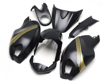 Großhandel Ducati Monster 696 796 1100 1100S Motorrad Verkleidung 2008-2012 - Matt Schwarz Gold
