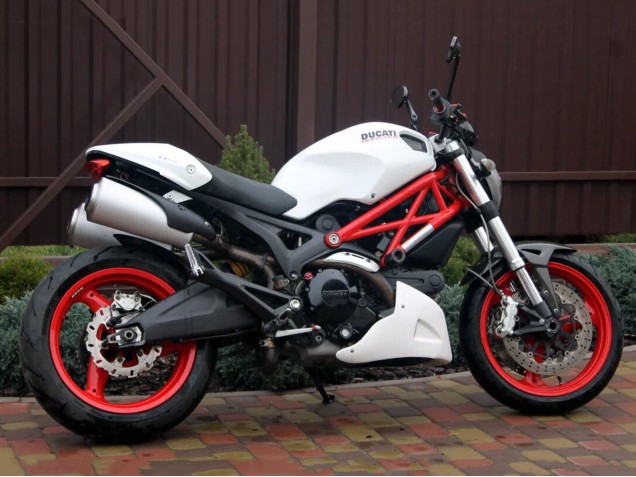 Großhandel Ducati Monster 696 796 1100 1100S Motorrad Verkleidung 2008-2012 - Weiss