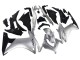 Großhandel Honda CBR500R Motorrad Verkleidung 2013-2015 - Silber Glanzendes Schwarz