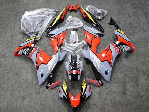 Großhandel Honda CBR500R Motorrad Verkleidung 2013-2015 - Glanzendes Nardo Grau Gelb Glanzendes Schwarz Repsol HRC Red Bull