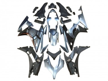 Großhandel Honda CBR500R Motorrad Verkleidung Kit 2013-2015 - Silber Glanzendes Schwarz