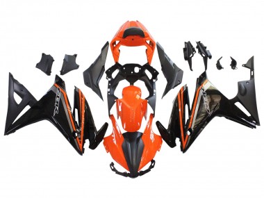 Großhandel Honda CBR500R Motorrad Verkleidung 2016-2018 - Orange Glanzendes Schwarz Matt Schwarz