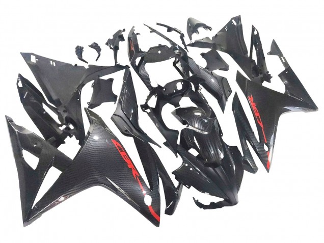Großhandel Honda CBR500R Motorrad Verkleidung 2016-2018 - Schwarzes Carbonfaser Rot