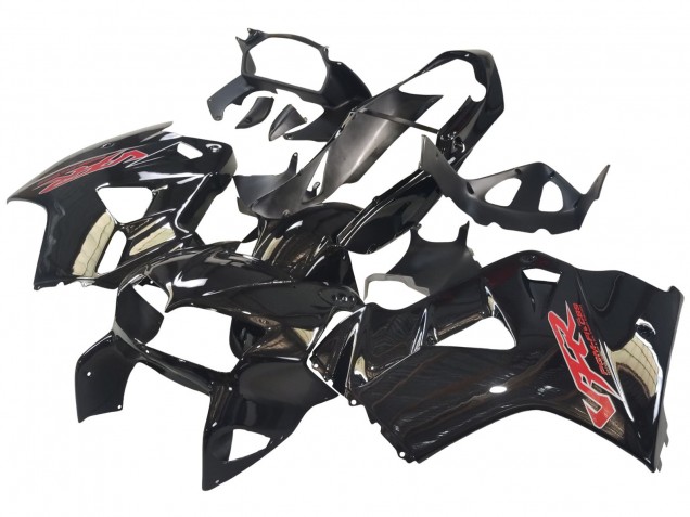 Großhandel Honda VFR 800 Motorrad Verkleidung 1998-2001 - Glanzendes Schwarz Rot Aufkleber