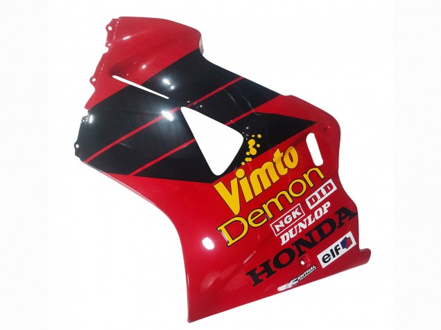 Großhandel Honda VFR 800 Motorrad Verkleidung 1998-2001 - Rot Weiss Glanzendes Schwarz Vimto