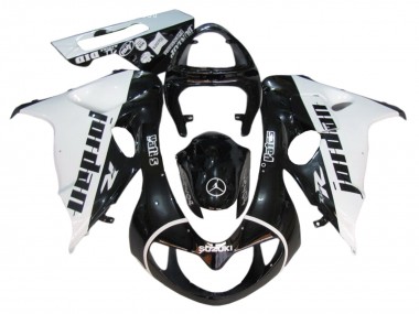 Großhandel Suzuki TL1000R Motorrad Verkleidung 1998-2003 - Glanzendes Schwarz Weiss Jordan