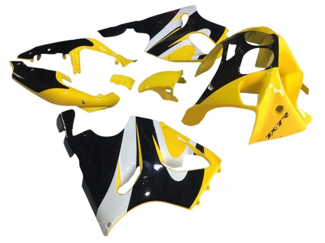 Großhandel Kawasaki ZX7R Motorrad Verkleidung 1996-2003 - Gelb Weiss Glanzendes Schwarz