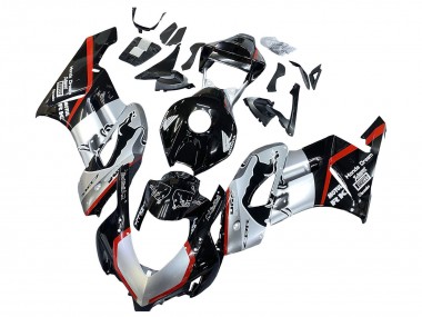 Großhandel Honda CBR1000RR Motorrad Verkleidung 2004-2005 - Silber Glanzendes Schwarz Rot Streifen