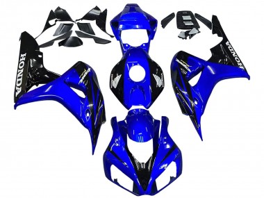 Großhandel Honda CBR1000RR Motorrad Verkleidung 2006-2007 - Blau Glanzendes Schwarz