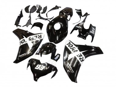 Großhandel Honda CBR1000RR Motorrad Verkleidung 2008-2011 - Glanzendes Schwarz Weiss Repsol 93