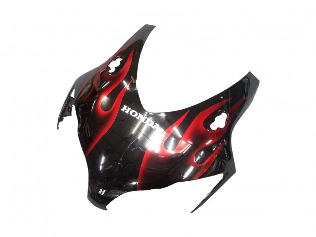 Großhandel Honda CBR1000RR Motorrad Verkleidung 2008-2011 - Glanzendes Schwarz Rot Flamme