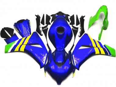 Großhandel Honda CBR1000RR Motorrad Verkleidung 2008-2011 - Blau Gelb Weiss Grun