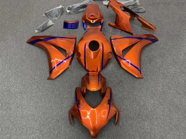 Großhandel Honda CBR1000RR Motorrad Verkleidung 2008-2011 - Orange Blau Streifen