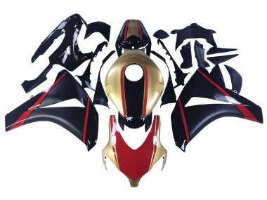 Großhandel Honda CBR1000RR Motorrad Verkleidung 2008-2011 - Gold Rot Glanzendes Schwarz