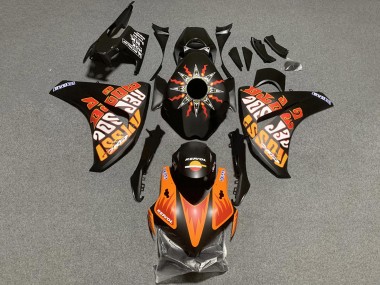 Großhandel Honda CBR1000RR Motorrad Verkleidung 2008-2011 - Matt Schwarz Orange Repsol Rossi