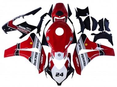 Großhandel Honda CBR1000RR Motorrad Verkleidung 2008-2011 - Weiss Rot Glanzendes Schwarz Rennen 24