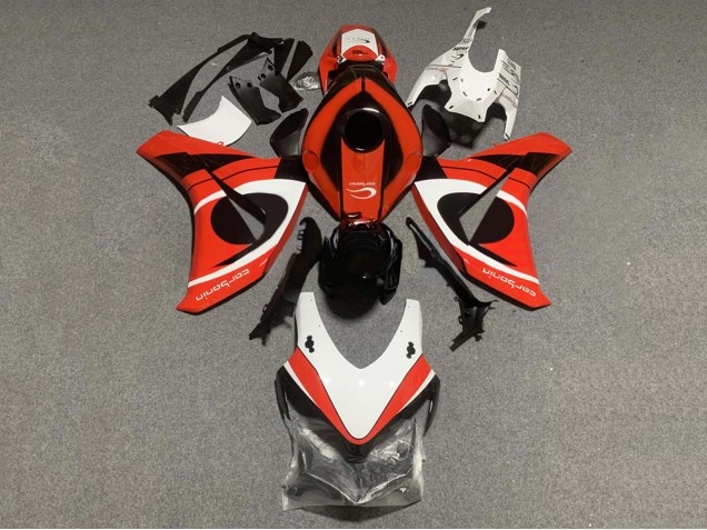 Großhandel Honda CBR1000RR Motorrad Verkleidung Kit 2008-2011 - Weiss Rot Glanzendes Schwarz