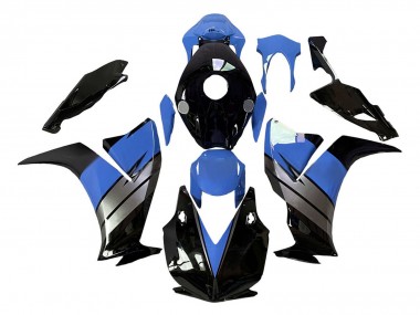 Großhandel Honda CBR1000RR Motorrad Verkleidung 2012-2016 - Hellblau Silber Glanzendes Schwarz