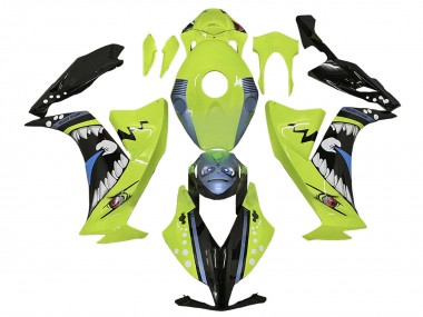 Großhandel Honda CBR1000RR Motorrad Verkleidung 2012-2016 - Hellgrun Blau Glanzendes Schwarz Hai