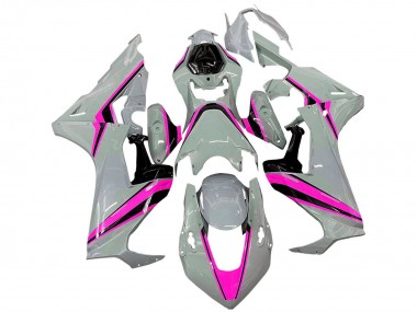 Großhandel Honda CBR1000RR Motorrad Verkleidung 2017-2023 - Weiss Rosa Schwarz