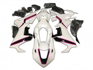 Großhandel Honda CBR1000RR Motorrad Verkleidung 2017-2023 - Weiss Rosa Glanzendes Schwarz