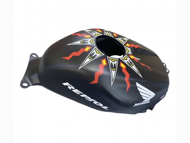 Großhandel Honda CBR600RR Motorrad Verkleidung 2003-2004 - Matt Schwarz Orange Repsol Rossi 46