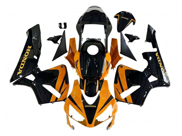 Großhandel Honda CBR600RR Motorrad Verkleidungen Kit 2003-2004 - Orange Weiss Rot Glanzendes Schwarz Repsol