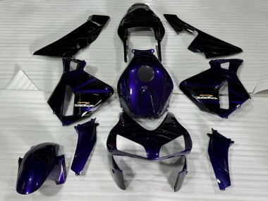 Großhandel Honda CBR600RR Motorrad Verkleidung 2003-2004 - Dunkel Blau Glanzendes Schwarz