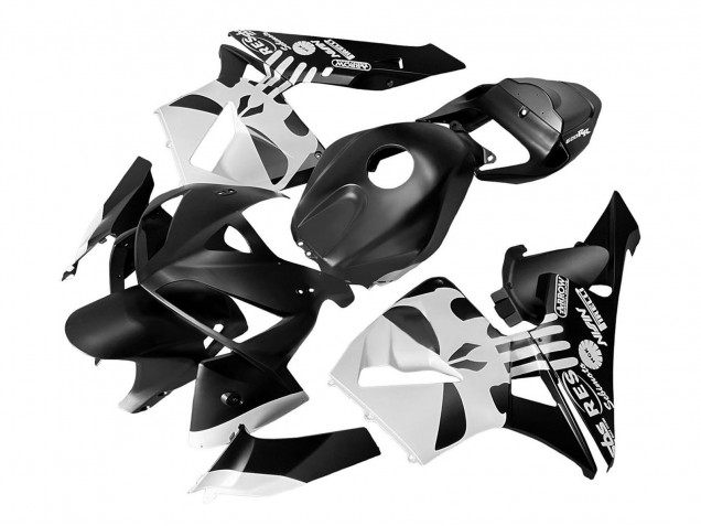 Großhandel Honda CBR600RR Motorrad Verkleidung 2005-2006 - Schwarz Weiss