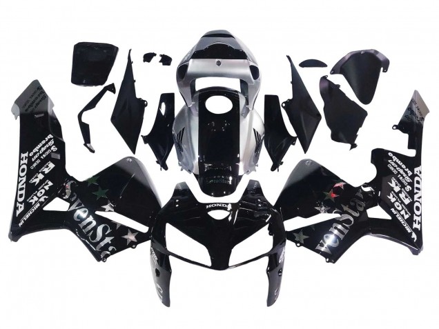 Großhandel Honda CBR600RR Motorrad Verkleidung 2005-2006 - Schwarz Silber SevenStars
