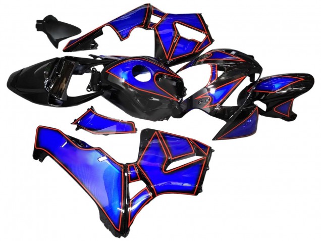 Großhandel Honda CBR600RR Motorrad Verkleidung 2005-2006 - Blau Schwarz mit Rot Linie