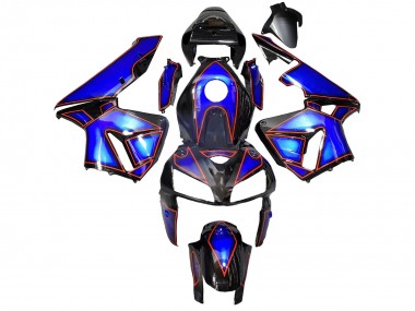 Großhandel Honda CBR600RR Motorrad Verkleidung 2005-2006 - Blau Schwarz mit Rot Linie
