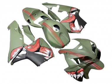 Großhandel Honda CBR600RR Motorrad Verkleidung 2005-2006 - Grun Rot Hai