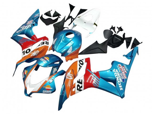 Großhandel Honda CBR600RR Motorrad Verkleidung 2007-2008 - Orange Weiss Rot Blau Repsol