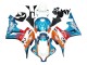 Großhandel Honda CBR600RR Motorrad Verkleidung 2007-2008 - Orange Weiss Rot Blau Repsol