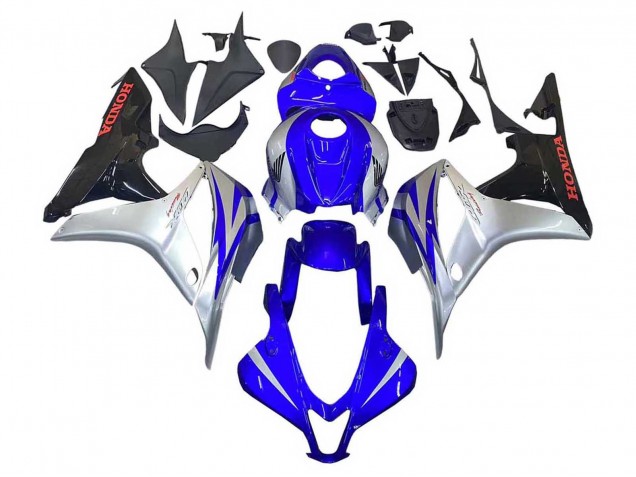 Großhandel Honda CBR600RR Motorrad Verkleidung 2007-2008 - Silber Blau Glanzendes Schwarz Rennen
