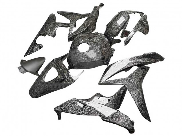 Großhandel Honda CBR600RR Motorrad Verkleidung 2007-2008 - Schwarz Geschmiedet Carbonfaser