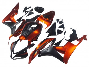 Großhandel Honda CBR600RR Motorrad Verkleidung 2007-2008 - Orange Matt Schwarz