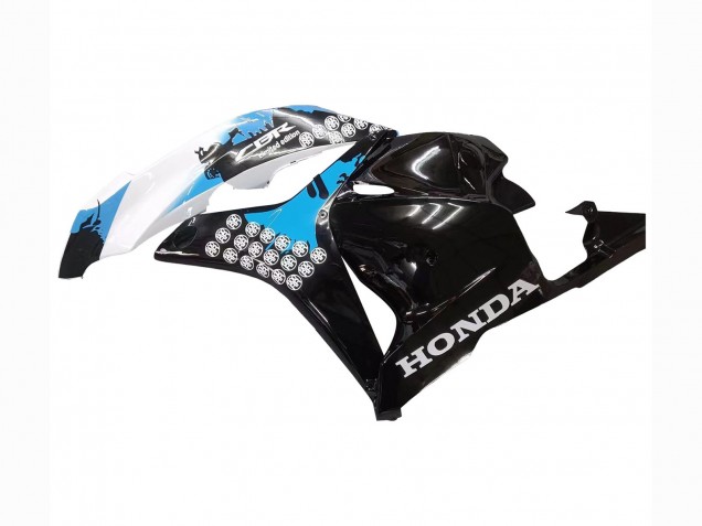 Großhandel Honda CBR600RR Motorrad Verkleidungen Kit 2009-2012 - Weiss Blau Glanzendes Schwarz