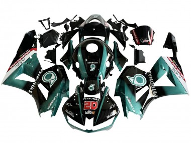 Großhandel Honda CBR600RR Motorrad Verkleidung 2013-2023 - Blau Grun Blau Glanzendes Schwarz Petronas 20