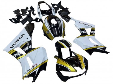 Großhandel Honda CBR600RR Motorrad Verkleidung 2013-2023 - Weiss Gold Glanzendes Schwarz Repsol