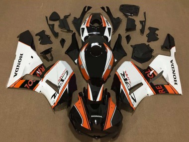 Großhandel Honda CBR600RR Motorrad Verkleidung 2013-2023 - Weiss Orange Glanzendes Schwarz Repsol