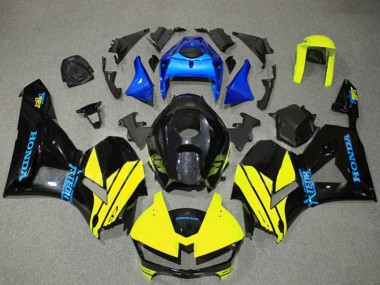 Großhandel Honda CBR600RR Motorrad Verkleidung 2013-2023 - Blau Gelb Glanzendes Schwarz
