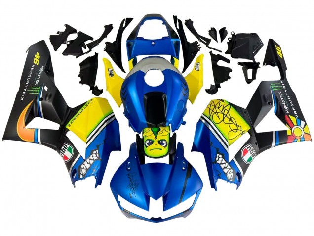 Großhandel Honda CBR600RR Motorrad Verkleidung 2013-2023 - Blau Gelb Matt Schwarz Grun Monster Hai