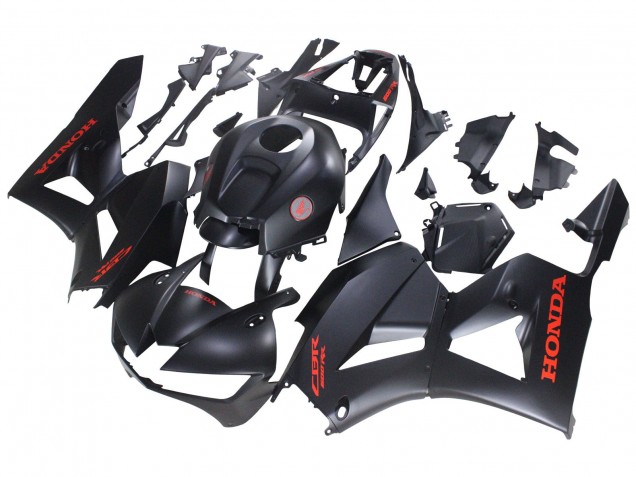 Großhandel Honda CBR600RR Motorrad Verkleidung 2013-2023 - Matt Schwarz Rot Aufkleber