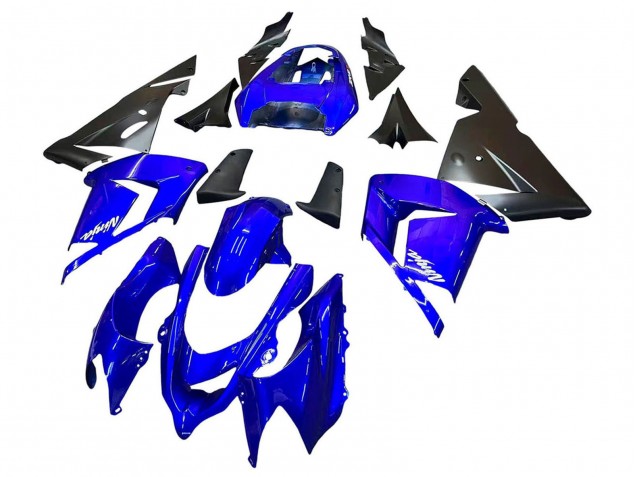 Großhandel Kawasaki ZX10R Motorrad Verkleidung 2004-2005 - Blau Schwarz Ninja