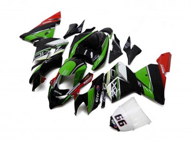 Großhandel Kawasaki ZX10R Motorrad Verkleidung 2004-2005 - Weiss Schwarz Grun Elf