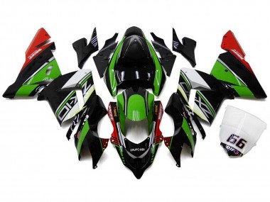 Großhandel Kawasaki ZX10R Motorrad Verkleidung 2004-2005 - Weiss Schwarz Grun Elf