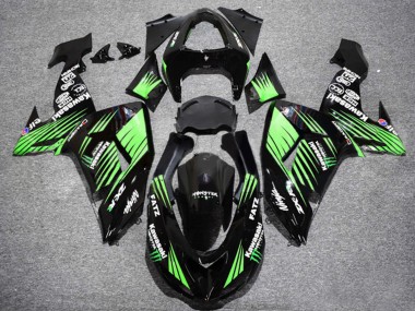 Großhandel Kawasaki ZX10R Motorrad Verkleidung 2006-2007 - Glanzendes Schwarz Grun