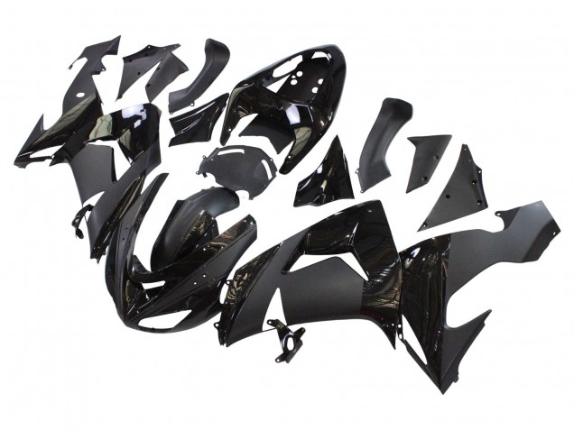 Großhandel Kawasaki ZX10R Motorrad Verkleidung 2006-2007 - Matt Schwarz Glanzendes Schwarz